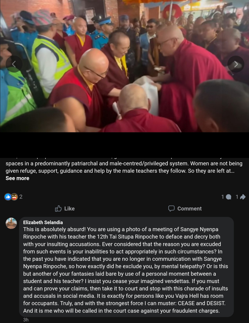 Adele Tomlin refuses to go to the courts for its harmful narratives by deleting objecting comments.